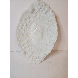 Fostoria Cameo, Jenny Lind Vanity Tray Milk Glass